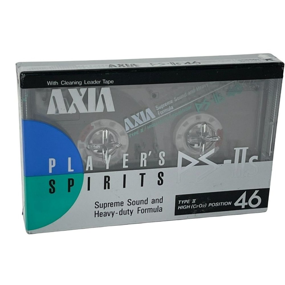 Retro‎ Japanese Blank Audio Cassette Tape Axia Player Spirits PS-IIs 46 Supreme